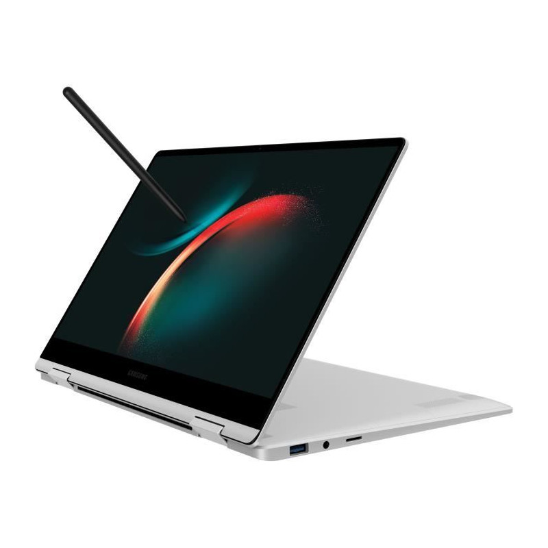 PC Portable convertible Samsung -Galaxy Book 3 360 -13,3 Super AMOLED - Core i5-1340P -RAM 8Go -256Go SSD -Iris Xe -Win 11 -S Pe