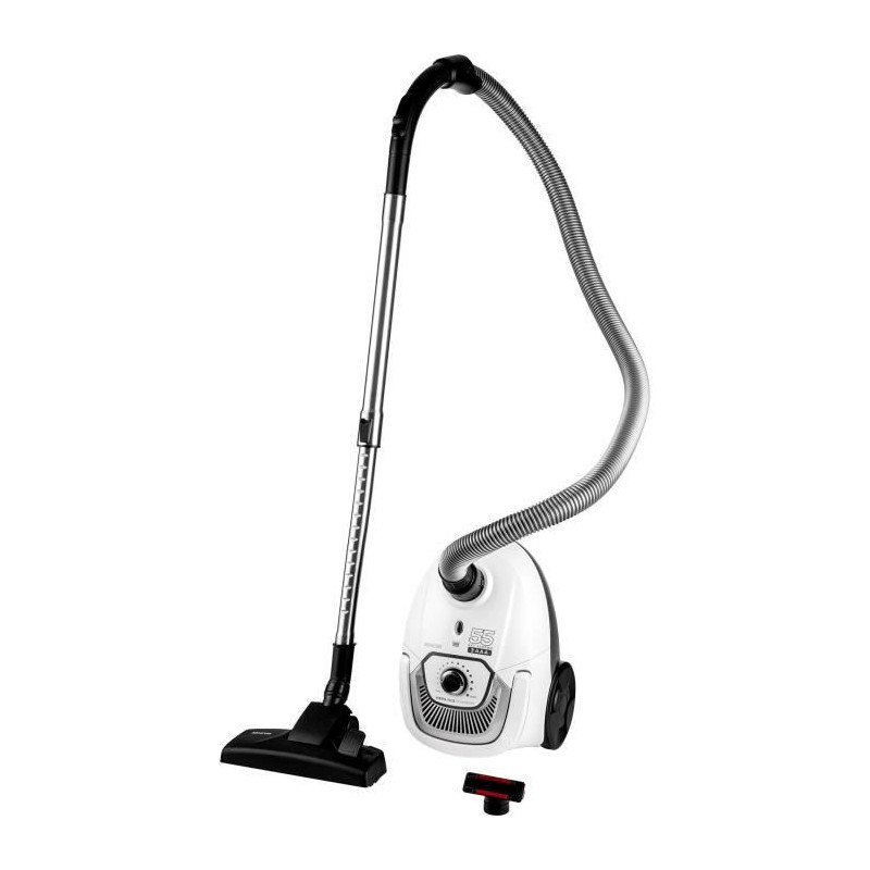 Aspirateur traîneau avec sac - SENCOR - SVC 5500WH - Moteur ECO 700 W - 75 dBA - 2 L - Filtre HEPA H13 - Blanc