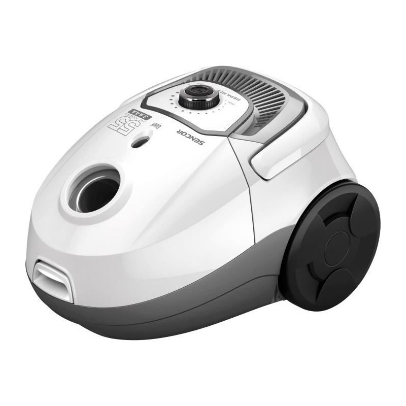 Aspirateur traîneau avec sac - SENCOR - SVC 5500WH - Moteur ECO 700 W - 75 dBA - 2 L - Filtre HEPA H13 - Blanc