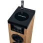 Tour haut-parleur - THOMSON - Noir/Bois - Bluetooth/CD/USB/SD, 60W, Radio FM, Télécommande, Alim. 230V