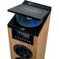 Tour haut-parleur - THOMSON - Noir/Bois - Bluetooth/CD/USB/SD, 60W, Radio FM, Télécommande, Alim. 230V