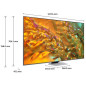 QLED,  100 Hz, Quantum Processor Lite 4K, Ultimate UHD Dimming , Motion SAMSUNG - TQ55Q80DATXXC