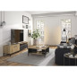 Ensemble meuble TV et table basse - TRUST - Chene / Noir - GAMI