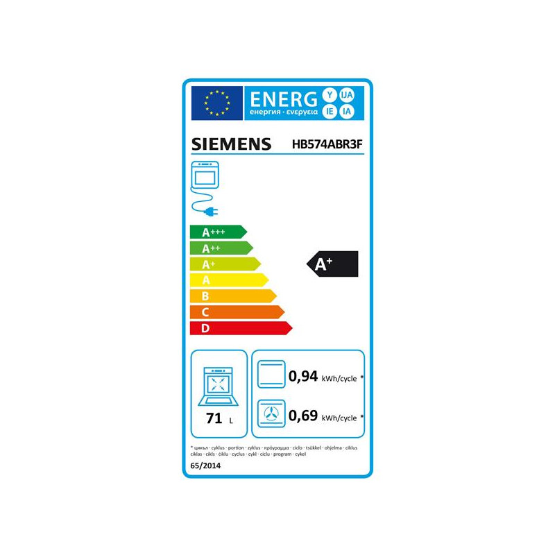 FOUR PYROLYSE ENCAST SIEMENS HB574ABR3F