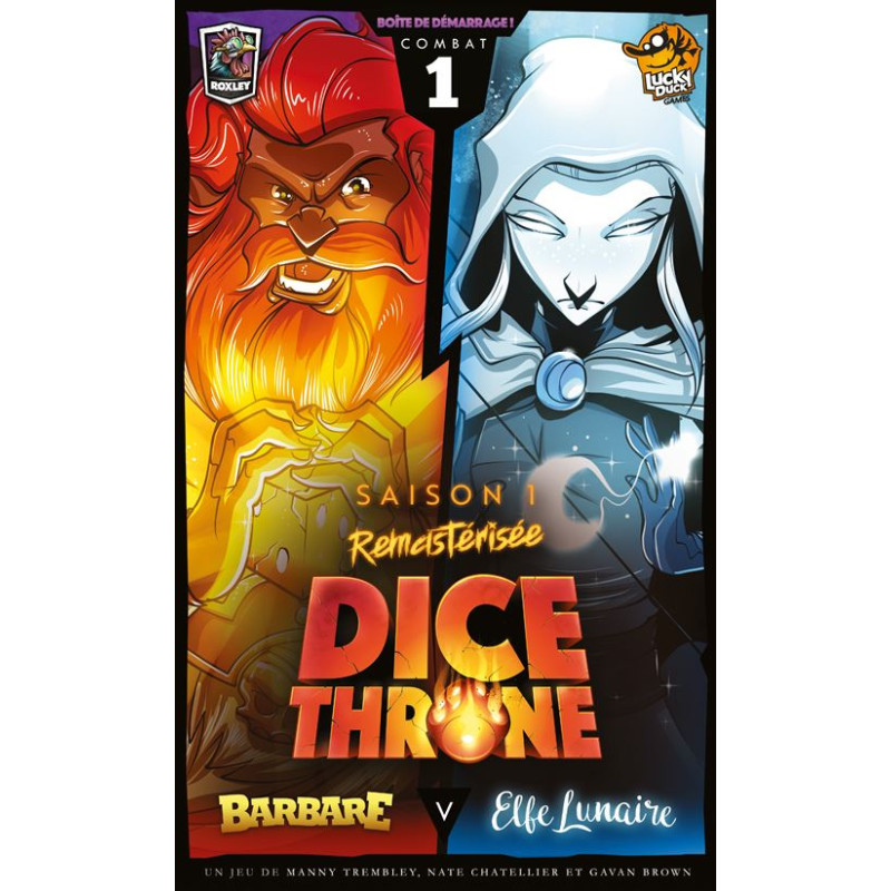 Dice Throne Saison 1 Barbare vs Elfe Lunaire