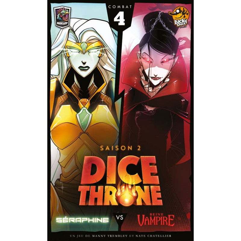 Jeu de stratégie Lucky Duck Games Dice Throne Saison 2 Séraphine vs Reine Vampire