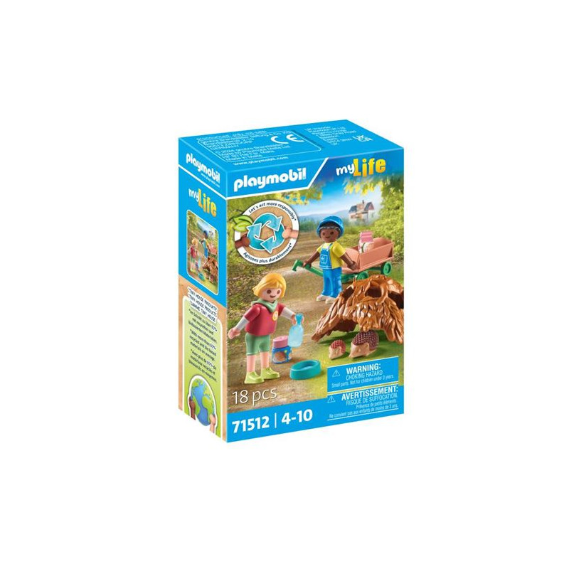 Playmobil My Life 71512 Enfants avec famille de hérissons