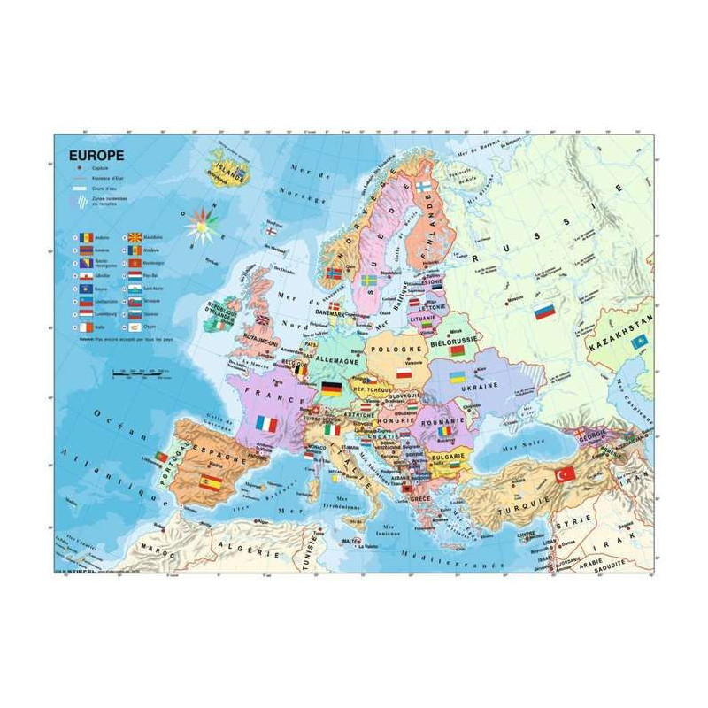 Puzzle 200 p XXL - Carte d'Europe