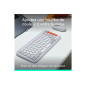 Ensemble clavier et souris Logitech Logitech POP ICON COMBO, ensemble clavier et souris Bluetooth, frappe confortable Blanc