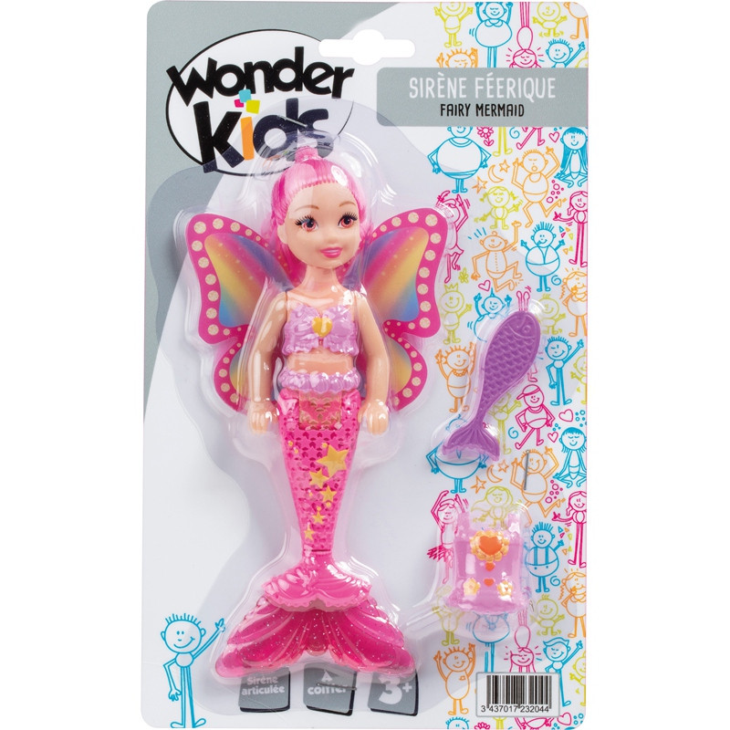 SIRENE PAPILLON 16CM + ACC ASSORTIMENT WONDERKIDS ABC 742974