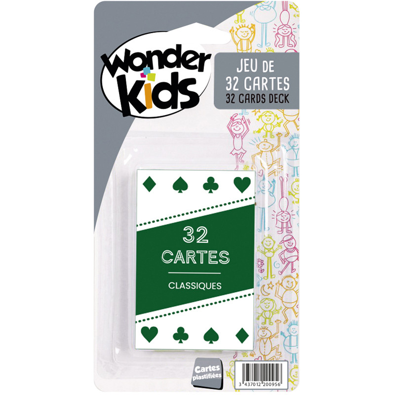 ETUI 32 CARTES PLASTIFIEES WONDERKIDS COU4330P3FS1