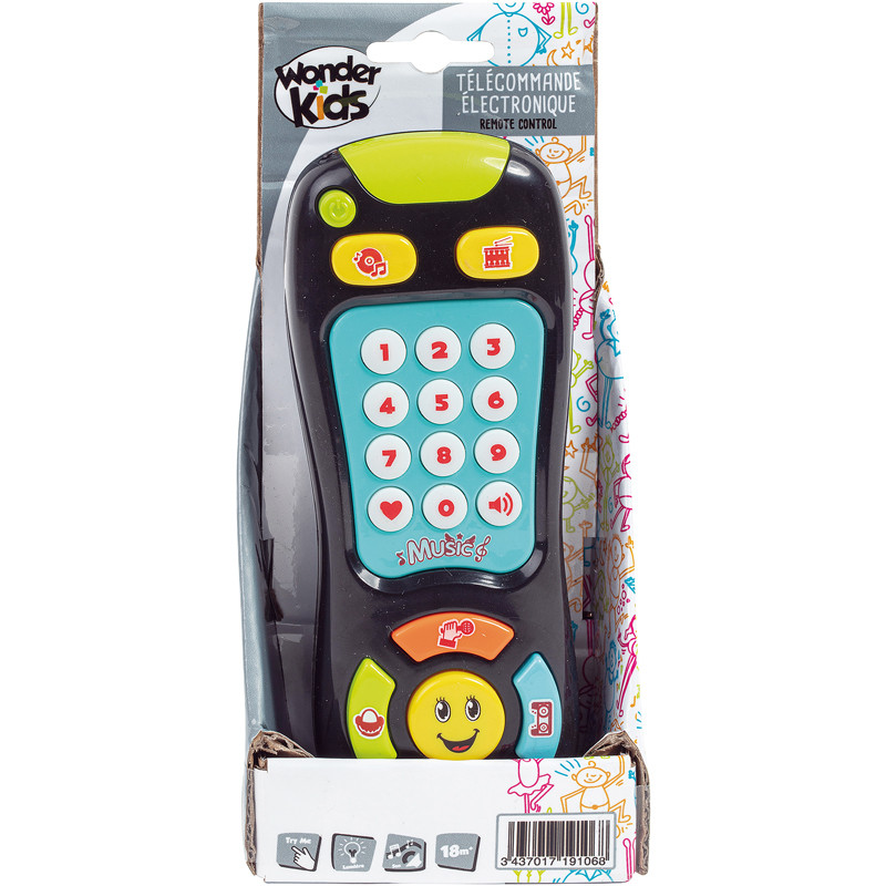 TELECOMMANDE SON LUM ASSORTIMENT WONDERKIDS ABC 424849