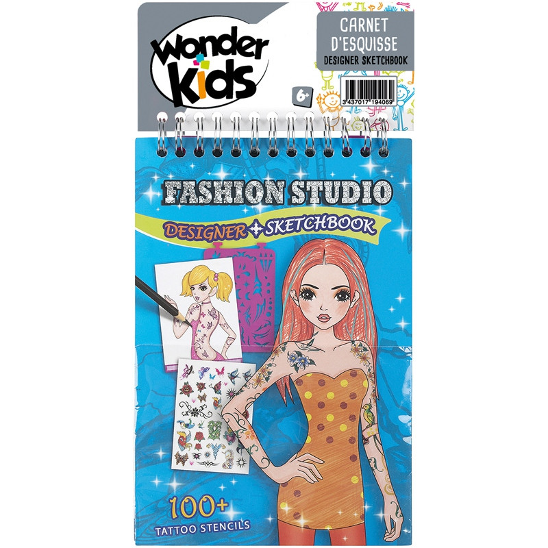 CARNET CREATION STYLISTE ASSORTIMENT WONDERKIDS KQ2822 2824 282