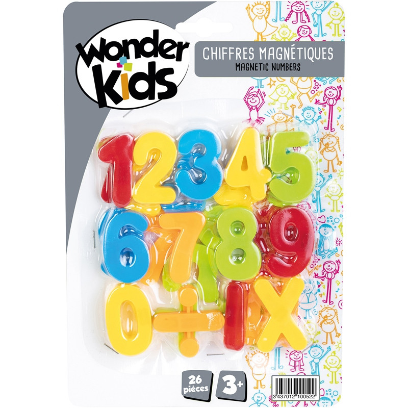 CHIFFRES MAGNETIQUES 26P WONDERKIDS 1808K500