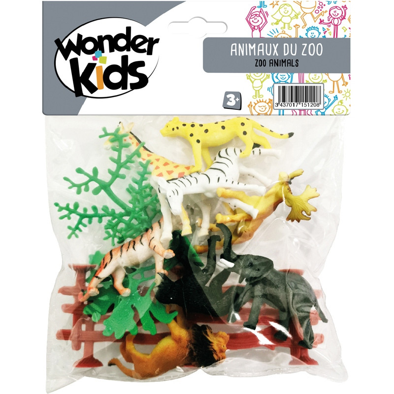 8 ANIMAUX ZOO + ACCESSOIRES WONDERKIDS COU7512P3FS1