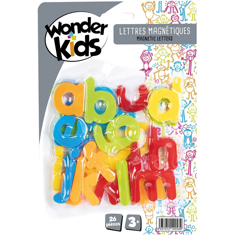 LETTRES MAGNETIQUES 26P ASSORTIMENT WONDERKIDS 1808K500 L