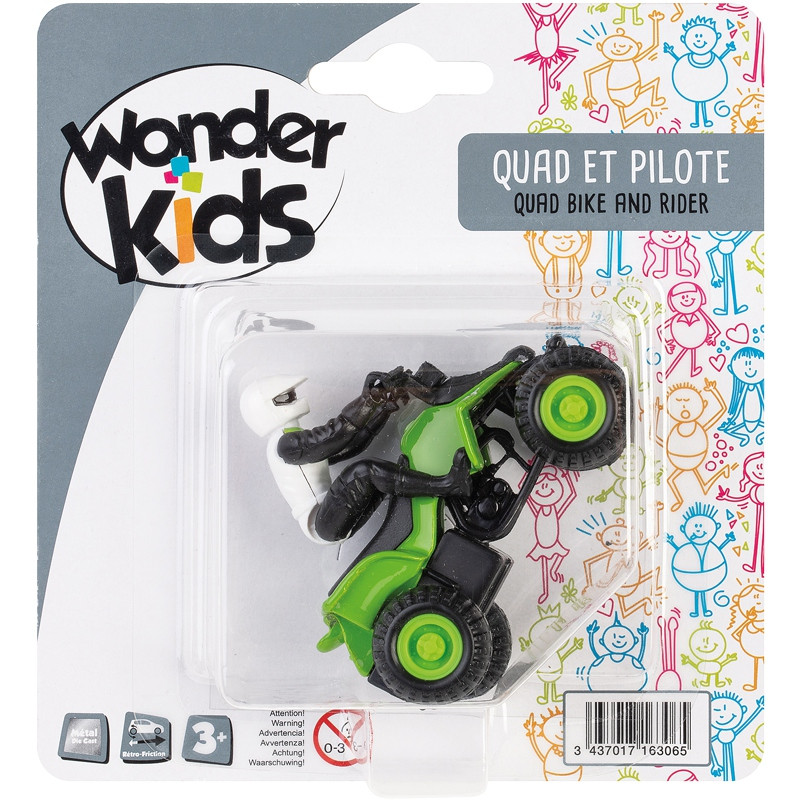 QUAD METAL RF + PILOTE ASSORTIMENT WONDERKIDS HKT716306