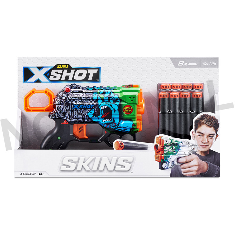 PIST XSHOT SKIN MENACE 8 FLECH ZURU ZUU36515