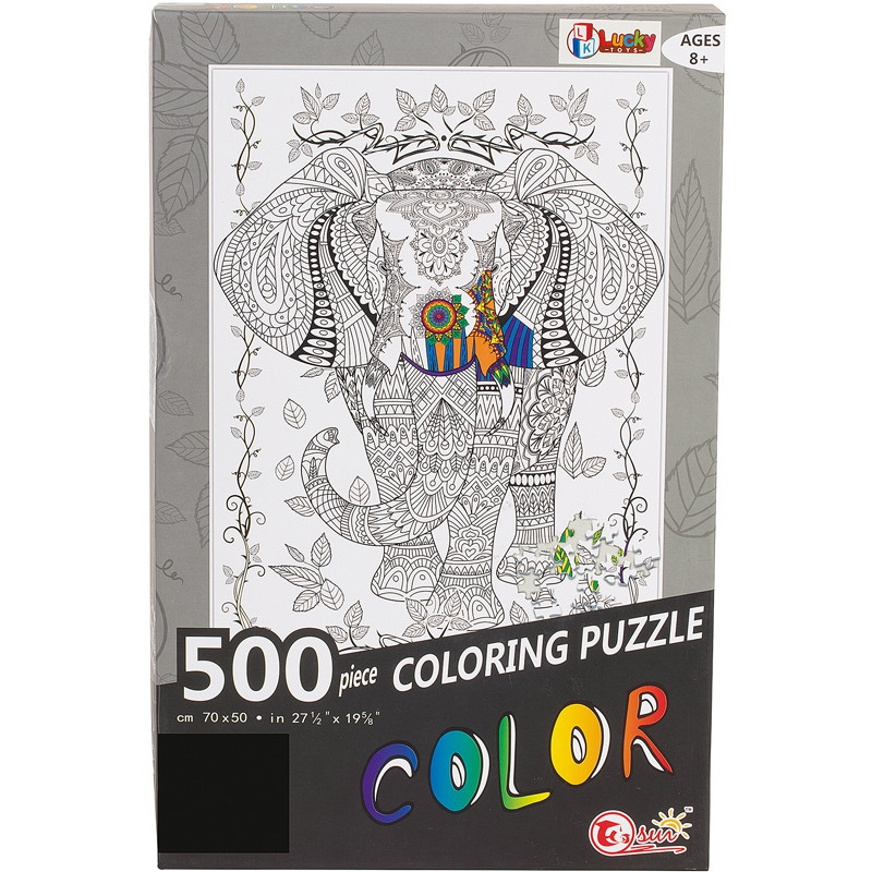 PUZ A COLORIER ELEPHANT 500P ABC 418128