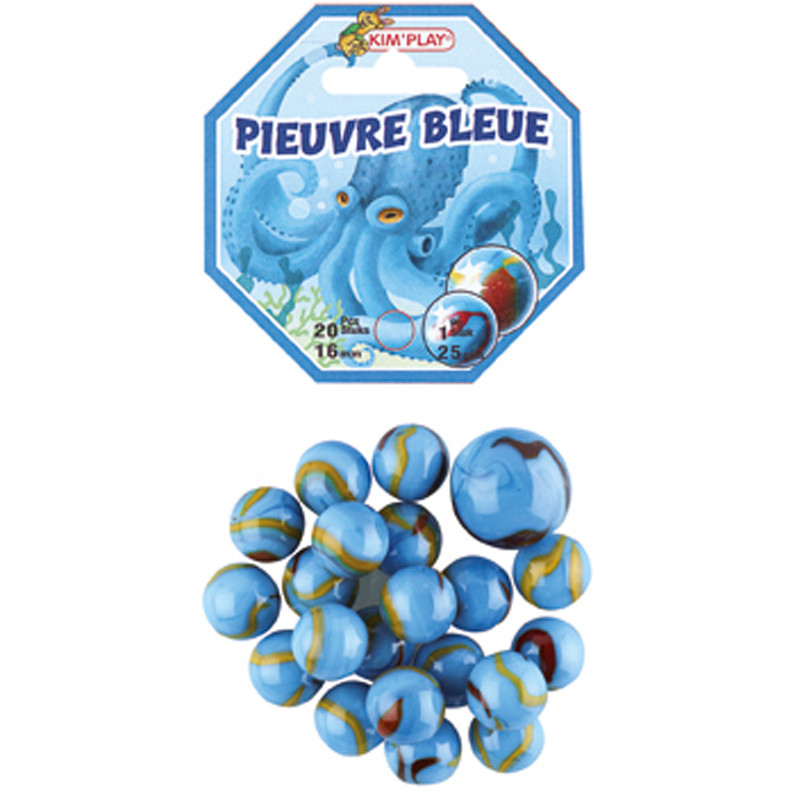 20 BILLES+1 CALOT PIEUVRE BLEU KIM PLAY COU500849