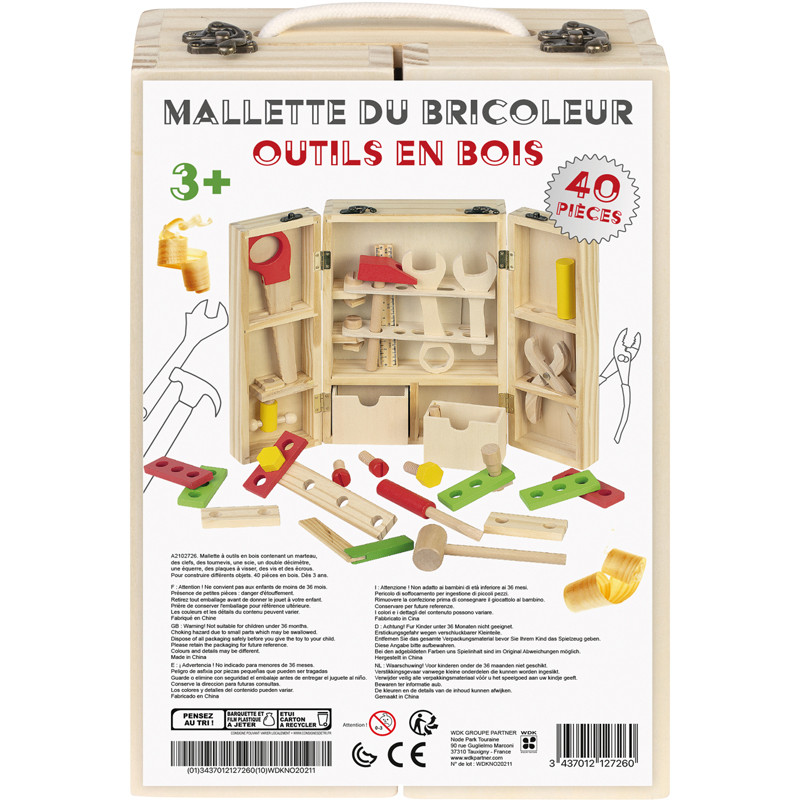 MAL BRICOLEUR BOIS 40PC KDK2563