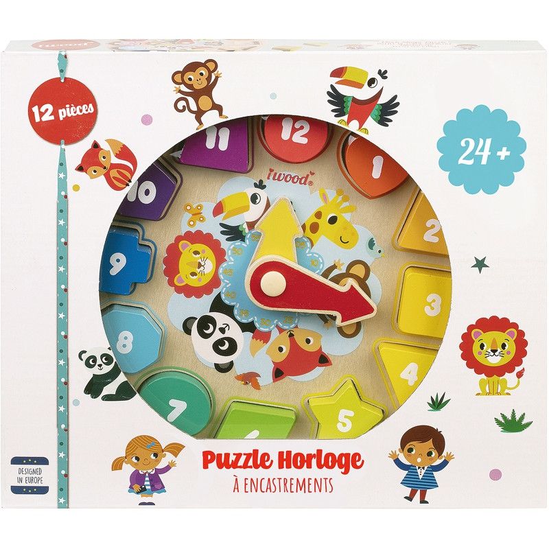 PUZ FORME HORLOGE BOIS 11018