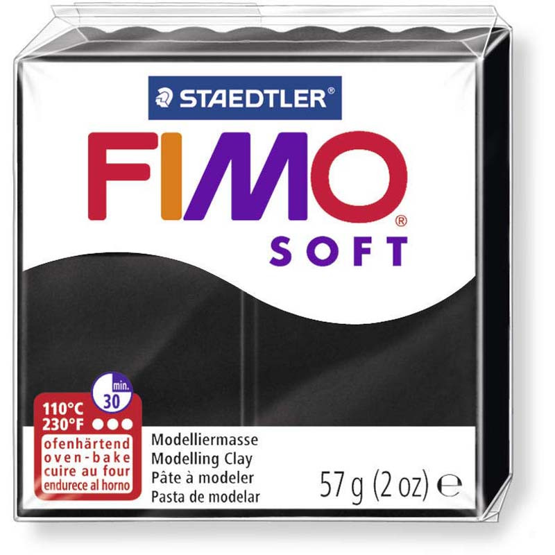 FIMO SOFT 57G NOIR 9 BT6 DTM LOISIRS CREATIFS DTM UN261403