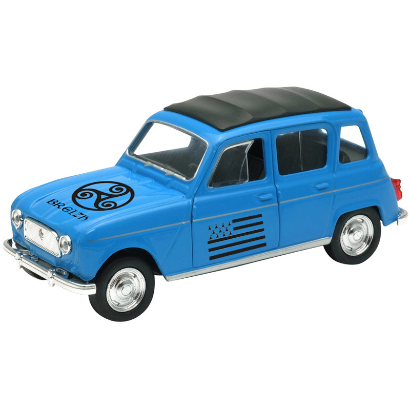 RENAULT 4L BREIZH BLEU RF PR12 WELLY DIE 43741D BR WDK