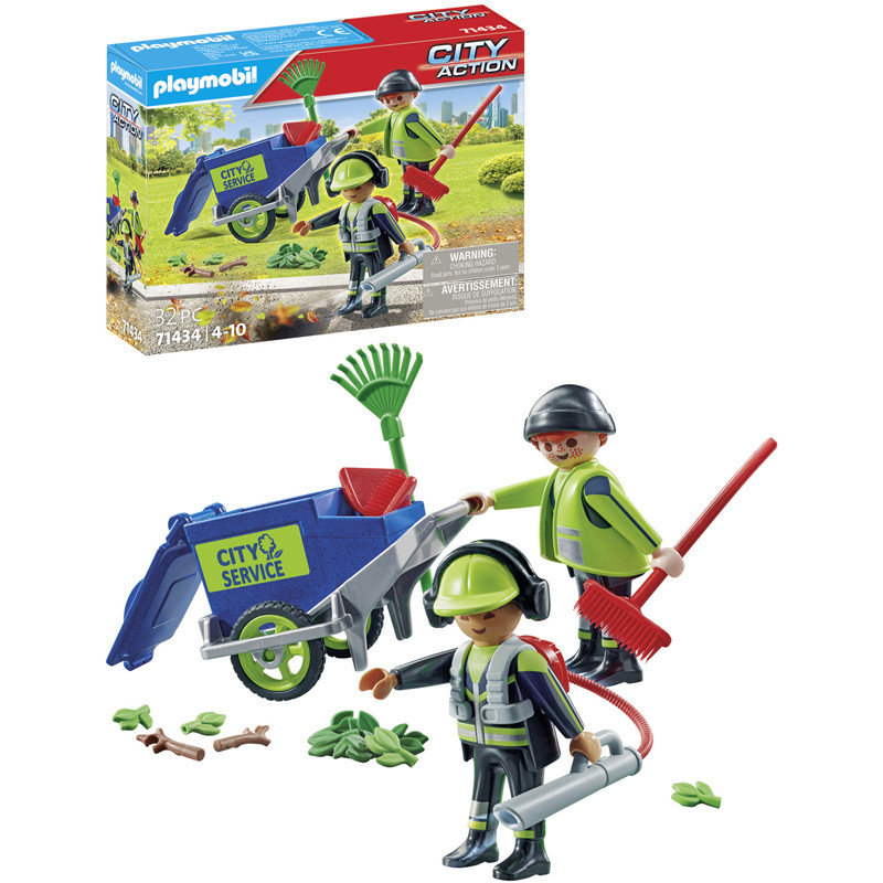 AGENTS ENTRET VOIRIE +EQUIPMT PLAYMOBIL PLL71434