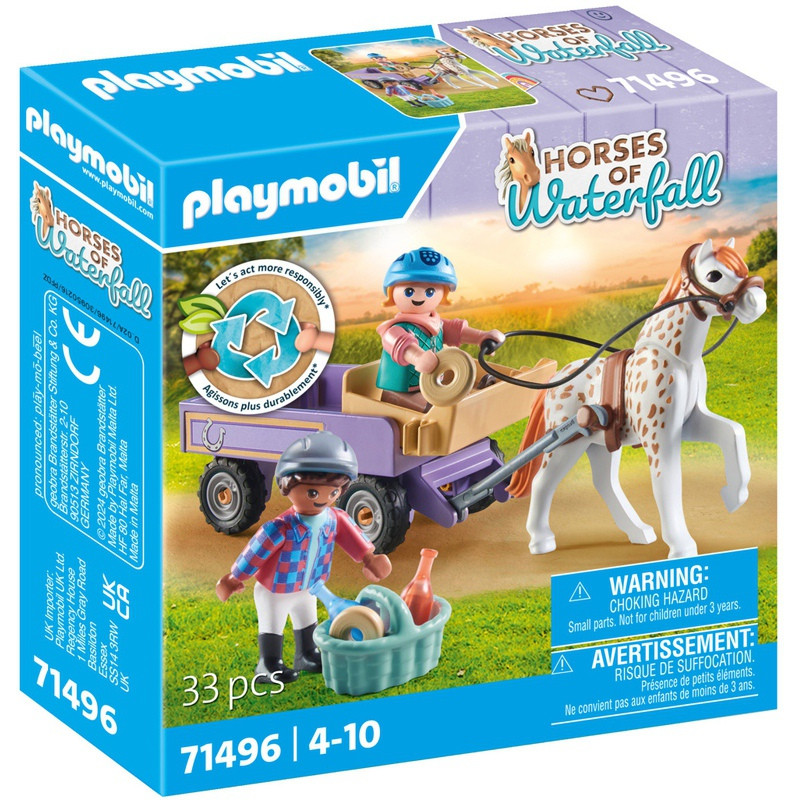 ENFANTS + CALECHE ET PONEY PLAYMOBIL PLL71496