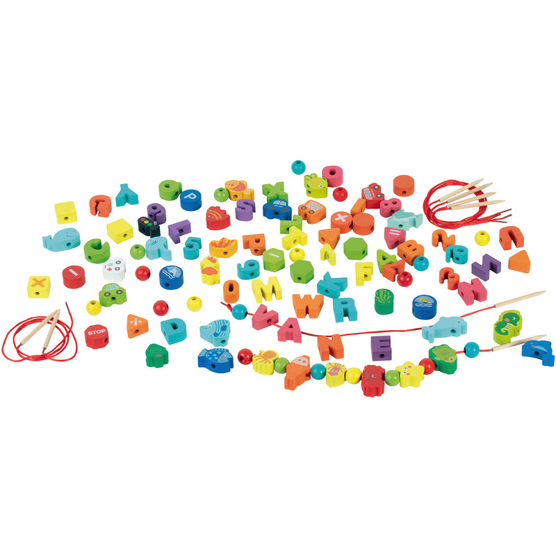 BARIL 100 PERLES BOIS TOY 0277