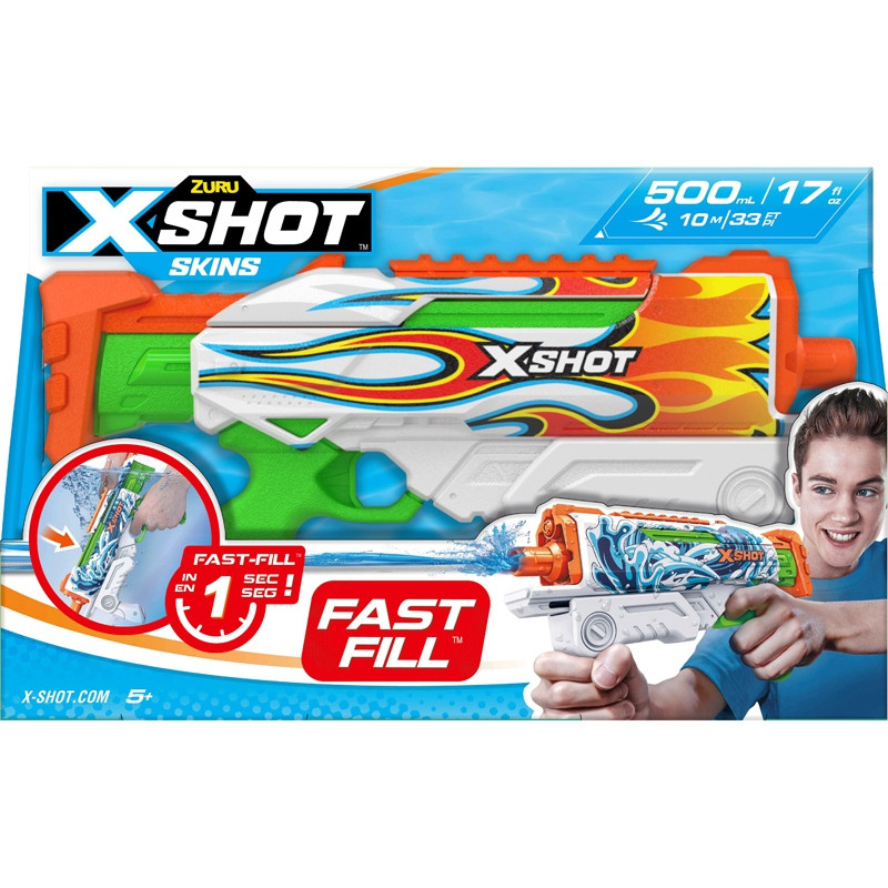 PIST EAU XSHOT SKINS HYPERLOAD ZURU ZUU11854