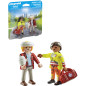 SECOURISTE AVEC BLESSE PLAYMOBIL PLL71506