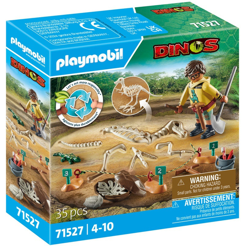 SITE ARCHEO SQUELETT DINOSAURE PLAYMOBIL PLL71527