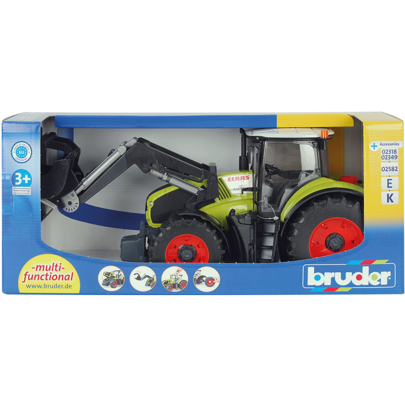 TRACTEUR + FOURCHE CLAAS BRUDER BRR3013