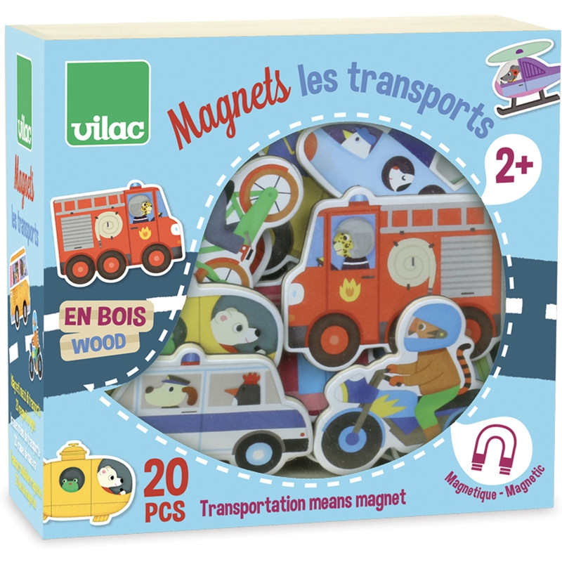 SET 20 MAGNETS TRANSPORTS SPE VILAC VIL8028