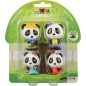 4 FIG PANDA KLORO VULLI JOUETS VUI700304