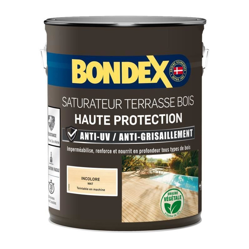 Saturateur incolore - BONDEX - 441368 - Mat - 5 L